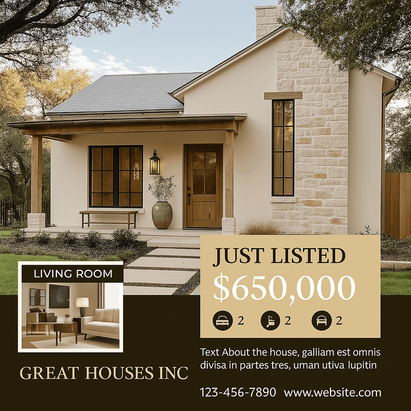 Example real estate ad